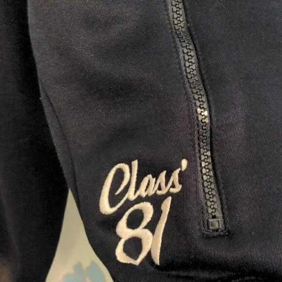 Zara Street Cat Apparel Black Lucky 13 Varsity Jacket - Picture 3 of 10